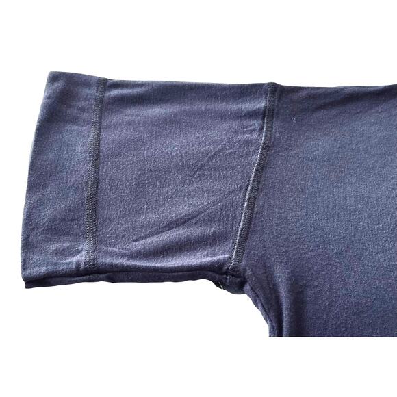 JENNI INTIMATES SHORT SLEEVE SLEEPWEAR TOP, WOMENS, L, DARK PURPLE WHITE RED - Picture 7 of 11